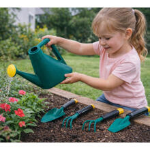 Little Gardener's Set Gardening Tool Box Watering Can