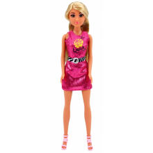 Anlily Doll in Pink Dress, Purse, Jewelry, Accessories Set