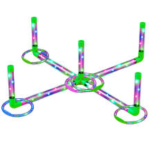Ringo Throwing Skill Game for Kids LED Glowing Hoops Posts