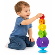 Twisted Sensory Tower Educational Puzzle For Toddlers Colorful