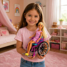 Anlily Doll in Wheelchair with Crutches and Plaster Accessories Set