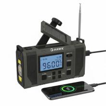 Hawk HWRDI420GN Radio Solar Dynamo With Flashlight