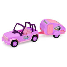 Off-Road Vehicle with Camper Sounds Pink Travel Set