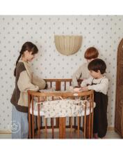 Waldin Baby Collection Bed Crib  7 in 1 Art.296539 Vintage Multifunctional wooden 7-in-1 transforming crib