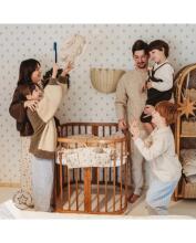 Waldin Baby Collection Bed Crib  7 in 1 Art.296539 Vintage Multifunctional wooden 7-in-1 transforming crib