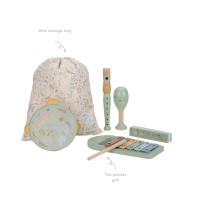 Little Dutch Music Instruments Set Safari Friends Green FSC Art.7473