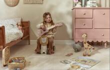 Little Dutch деревянная гитара Safari Friends Pink FSC Art.7471
