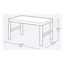 Garden table Lyon Table Rezolith (2 configurations) beige