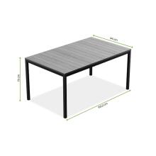 Garden table Deco Porto Nova 160 ash wood tone/black