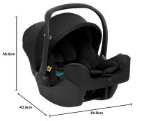 Graco Snuglite R129  40-75cm Art.296949 Midnight autokrēsls ar bāze Snugturn 0-13 kg
