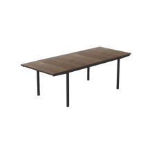 Садовый стол-трансформер Deco Porto Nova Extendable 200-280, цвет орех/черный