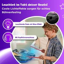 VTech Kidi DJ Drums Art.297323 elektroniskās bungas ar gaismas efektiem un mācību režīmu - bērniem no 6 līdz 12 gadu vecumam