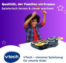 VTech Kidi DJ Drums Art.297323 elektroniskās bungas ar gaismas efektiem un mācību režīmu - bērniem no 6 līdz 12 gadu vecumam