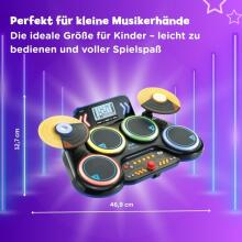 VTech Kidi DJ Drums Art.297323 elektroniskās bungas ar gaismas efektiem un mācību režīmu - bērniem no 6 līdz 12 gadu vecumam
