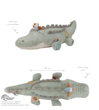 Развивающая мягкая игрушка Little Dutch Крокодил XL Safari Friends 100 cm GRS Art.8324