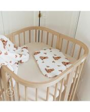 Waldin Baby Collection Bed Crib  7 in 1 Art.297431 Natural Multifunctional wooden 7-in-1 transforming crib
