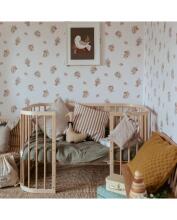 Waldin Baby Collection Bed Crib  7 in 1 Art.297431 Natural Multifunctional wooden 7-in-1 transforming crib