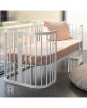 Waldin Baby Collection Bed Crib  7 in 1 Art.297432 White Koka daudzfunkcionāla gulta 7 vienā ar matraci