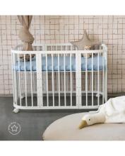 Waldin Baby Collection Bed Crib  7 in 1 Art.297432 White Koka daudzfunkcionāla gulta 7 vienā ar matraci