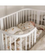 Waldin Baby Collection Bed Crib  7 in 1 Art.297432 White Koka daudzfunkcionāla gulta 7 vienā ar matraci