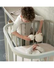 Waldin Baby Collection Bed Crib  7 in 1 Art.297434 Olive Многофункциональная деревянная кроватка-трансформер 7 в 1 с матрасом