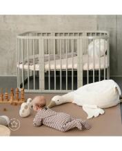 Waldin Baby Collection Bed Crib  7 in 1 Art.297434 Olive Многофункциональная деревянная кроватка-трансформер 7 в 1 с матрасом