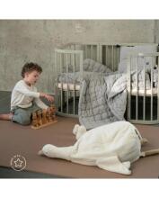 Waldin Baby Collection Bed Crib  7 in 1 Art.297434 Olive Многофункциональная деревянная кроватка-трансформер 7 в 1 с матрасом