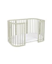 Waldin Baby Collection Bed Crib  7 in 1 Art.297434 Olive Многофункциональная деревянная кроватка-трансформер 7 в 1 с матрасом