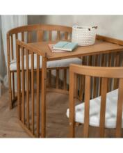 Waldin Oval Baby Collection Bed Crib  7 in 1 Art.297435 Vintage Koka ovāla daudzfunkcionāla gulta 7 vienā ar matraci