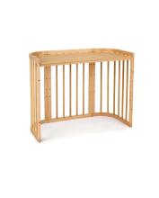 Waldin  Bed Crib  5 in 1 Art.297436 Natural Wood Koka  daudzfunkcionāla gulta 5 vienā ar matraci