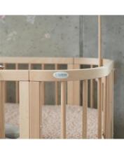 Waldin  Bed Crib  5 in 1 Art.297436 Natural Wood Koka  daudzfunkcionāla gulta 5 vienā ar matraci