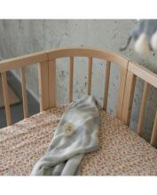 Waldin  Bed Crib  5 in 1 Art.297436 Natural Wood Koka  daudzfunkcionāla gulta 5 vienā ar matraci