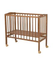 Waldin  Bedside Crib 2in1 Art.297437 Vintage Wooden 2-in-1 crib/cradle on wheels with a mattress