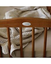 Waldin  Bedside Crib 2in1 Art.297437 Vintage Wooden 2-in-1 crib/cradle on wheels with a mattress