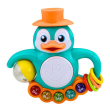 Interactive Toy Penguin Piano Drum Beads Rattling Ball