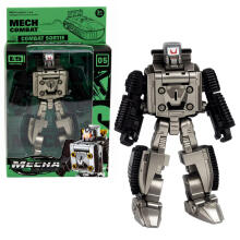 Robot Military Vehicle 2 in 1 Figure Tank Fighter Hovercraft