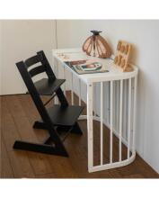 Waldin  Bed Crib  5 in 1 Art.297545 White Многофункциональная деревянная кроватка-трансформер 5 в 1 с матрасом