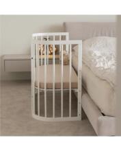 Waldin  Bed Crib  5 in 1 Art.297545 White Многофункциональная деревянная кроватка-трансформер 5 в 1 с матрасом