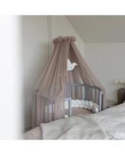 Waldin  Bed Crib  5 in 1 Art.297545 Grey Koka  daudzfunkcionāla gulta 5 vienā ar matraci