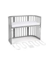 Waldin  Bed Crib  5 in 1 Art.297545 Grey Koka  daudzfunkcionāla gulta 5 vienā ar matraci
