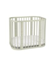 Waldin  Bed Crib  5 in 1 Art.297546 Olive Многофункциональная деревянная кроватка-трансформер 5 в 1 с матрасом