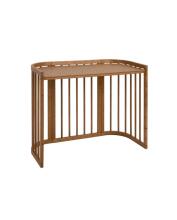 Waldin  Bed Crib  5 in 1 Art.297547 Vintage Koka  daudzfunkcionāla gulta 5 vienā ar matraci