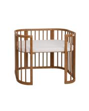 Waldin  Bed Crib  5 in 1 Art.297547 Vintage Koka  daudzfunkcionāla gulta 5 vienā ar matraci