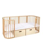 Waldin  Drawer 7 in 1 Collection Art.297554 Natural выдвижной ящик совместим как с классической кроваткой 7-в-1, так и с овальной кроваткой 7-в-1.
