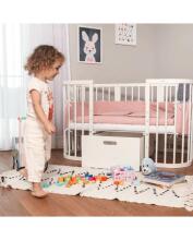 Waldin  Drawer 7 in 1 Collection Art.297555 White The storage drawer is compatible with both the classic 7-in-1 crib and the oval 7-in-1 crib.