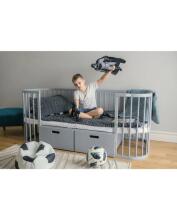 Waldin  Drawer 7 in 1 Collection Art.297556 Grey   выдвижной ящик совместим как с классической кроваткой 7-в-1, так и с овальной кроваткой 7-в-1.