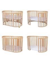 Waldin Basic 3-piece Mattress for 7in1 Crib Art.297566 Comfortable two-section mattress for a 5-in-1 crib