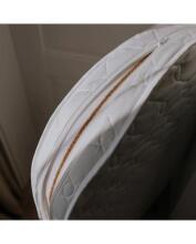 Waldin  Mattress Coconut Oval Crib Small Art.297569 foam mattress with an eco-friendly coconut insert.