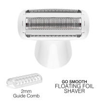 Rio Go Smooth 4-In-1 Lady Shaver & Bikini Trimmer, White