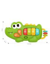 WOOPIE BABY Интерактивное пианино Крокодил Музыкальная клавиатура Звуки Свет 18м+